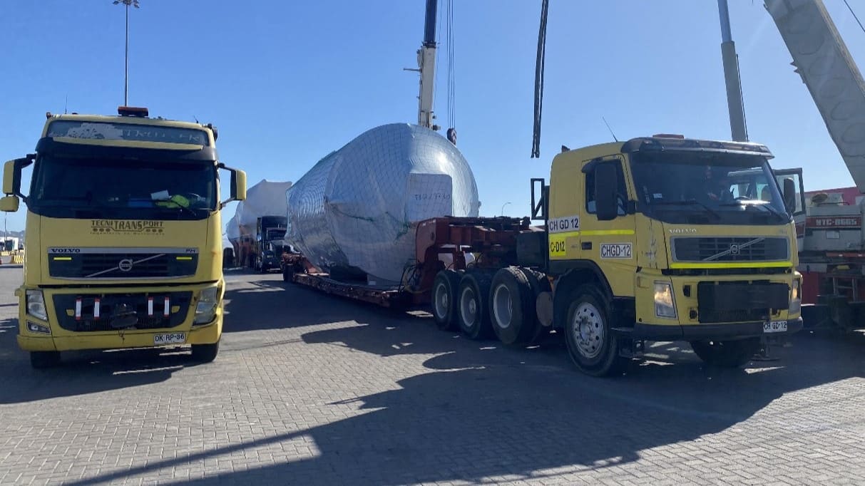 Transporte de 50 tanques de 4.75 mt de diametro 🚛🍇